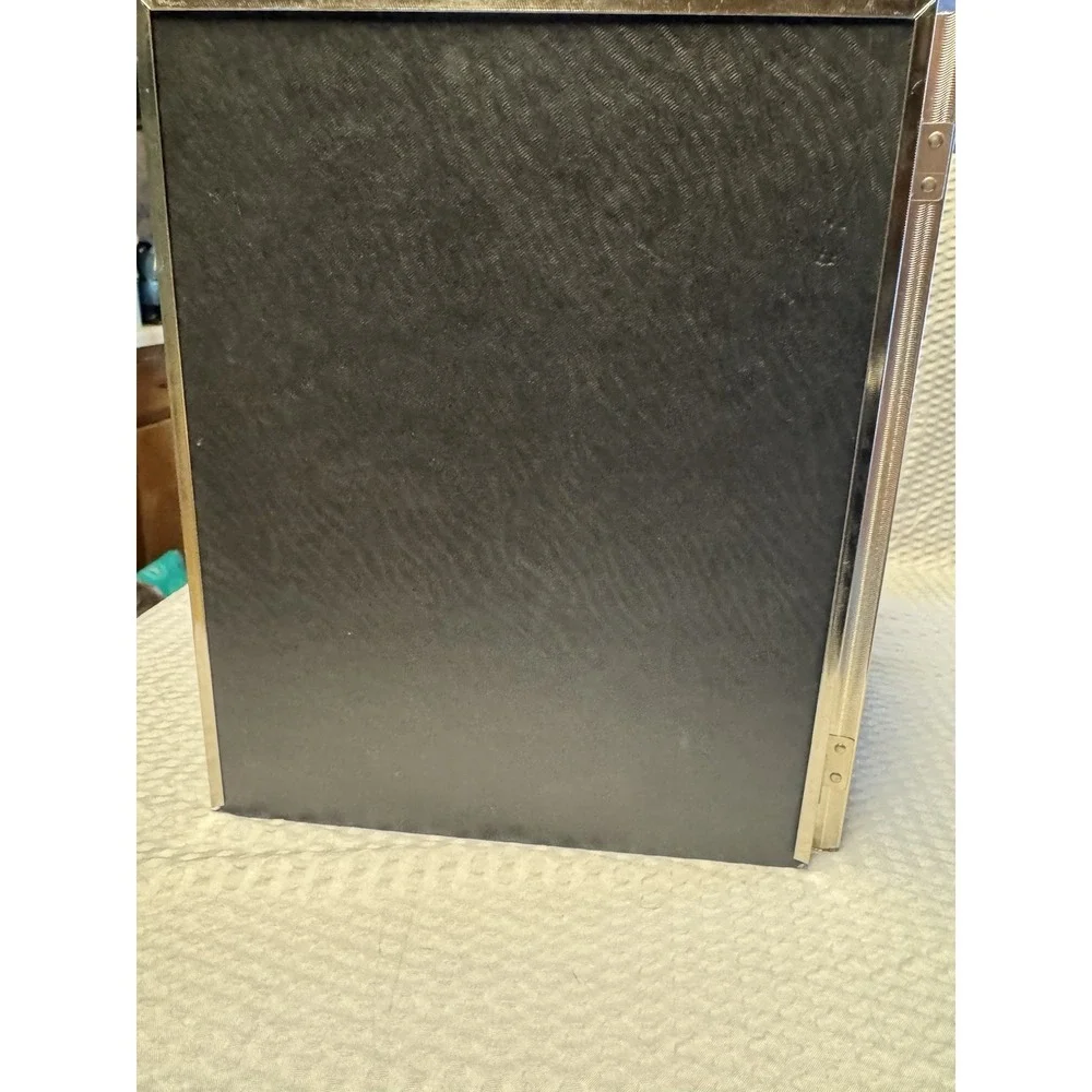 Vintage Silver Tone Double Picture Frame‎ 8x10 Photo Hinged Embossed Bottom Load